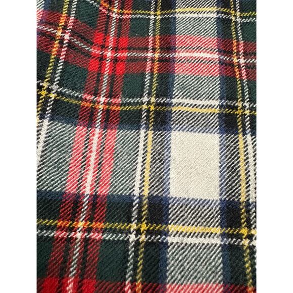 VTG Woolmark 100% Pure Wool Red Plaid Long Skirt W/slit lWomen's Sz 4-6 Winter - Picture 6 of 9